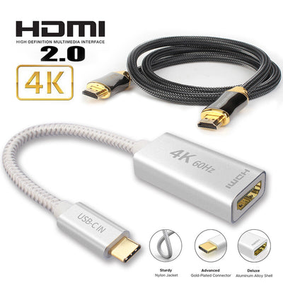 USB 3.1 Type-C to HDMI Female Adapter 4K HD For Samsung Galaxy Note10+ Note10 CA