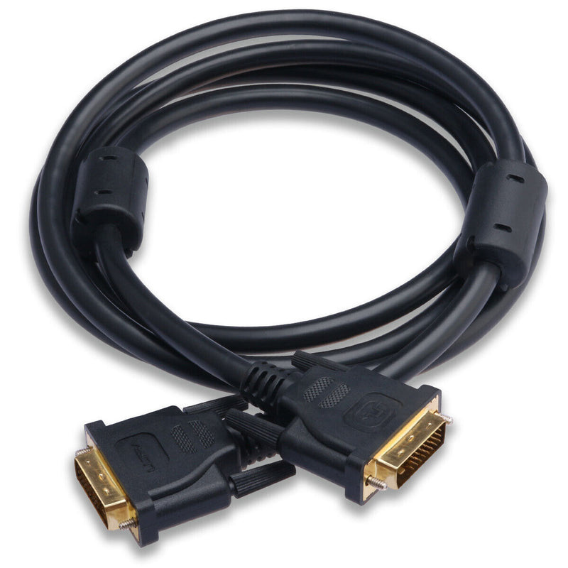 Gold Plated DVI to DVI Monitor Adapter Cable Support 2560x1600 6 10 15 25FT