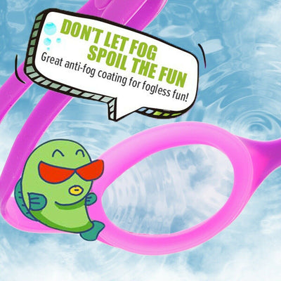 Kids Swim Goggles - UV Protection, Anti-Fog, HD Clear Lenses & Adjustable Strap