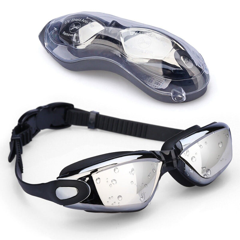 Pro Swimming Goggles No Leaking Anti Fog UV Crystal Clear Vision with Free Case