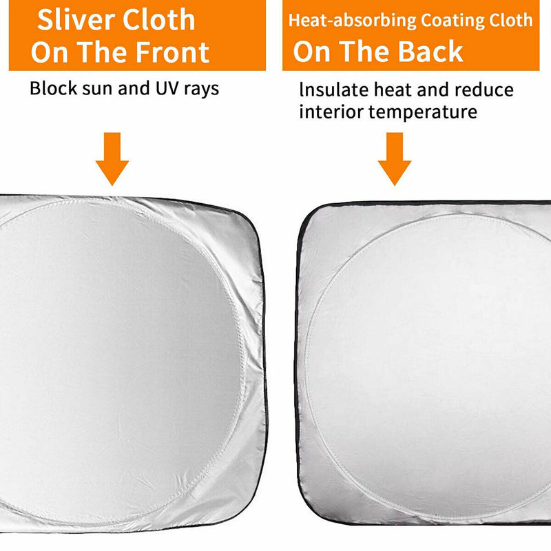 59” x 31” Car Windshield Sun Shade - Blocks UV Rays Sun Visor Protector [1-Pack]