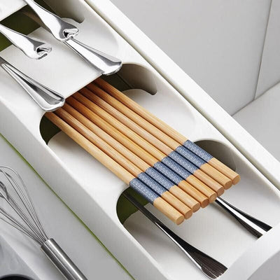 Cutlery Organizer Spoon Tray Insert Utensil Divider Kitchen Drawer Compact Box