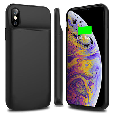 [5200mAh] Ultra-Slim Portable Battery Case for iPhone Xs / X (5.8 inch) - Black