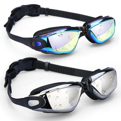 Pro Swimming Goggles No Leaking Anti Fog UV Crystal Clear Vision with Free Case