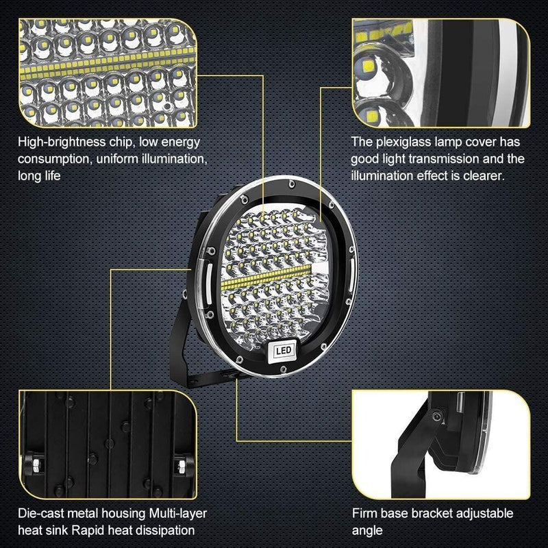 title" content="2 PCS 300W LED Work Light Bar Spot Beam Offroad Driving Headlamp For Jeep Boat"