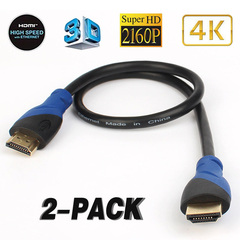 Ultra HD 4K@60Hz HDMI V2.0 Cable 3D, Ethernet, Audio Return for PS4/PS5/Xbox Lot