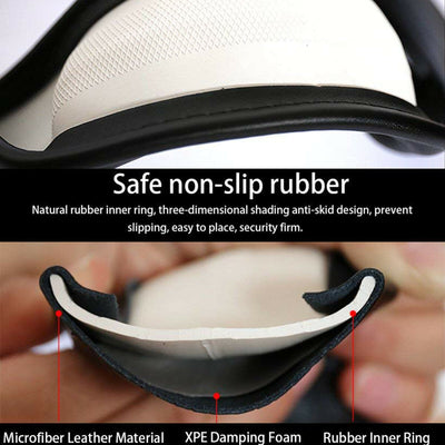 Heat Insulation Ensuring Safety Microfiber Leather Auto Car Steering Wheel Cover