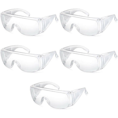 Safety Glasses with Clear Anti Fog, Scratch Resistant, UV Protection, OTG Lenses