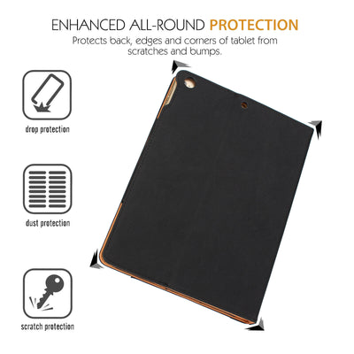 For iPad Pro 11" 1st/2nd/3rd, Air 4th 10.9" PU Leather Pocket Folio Smart Case