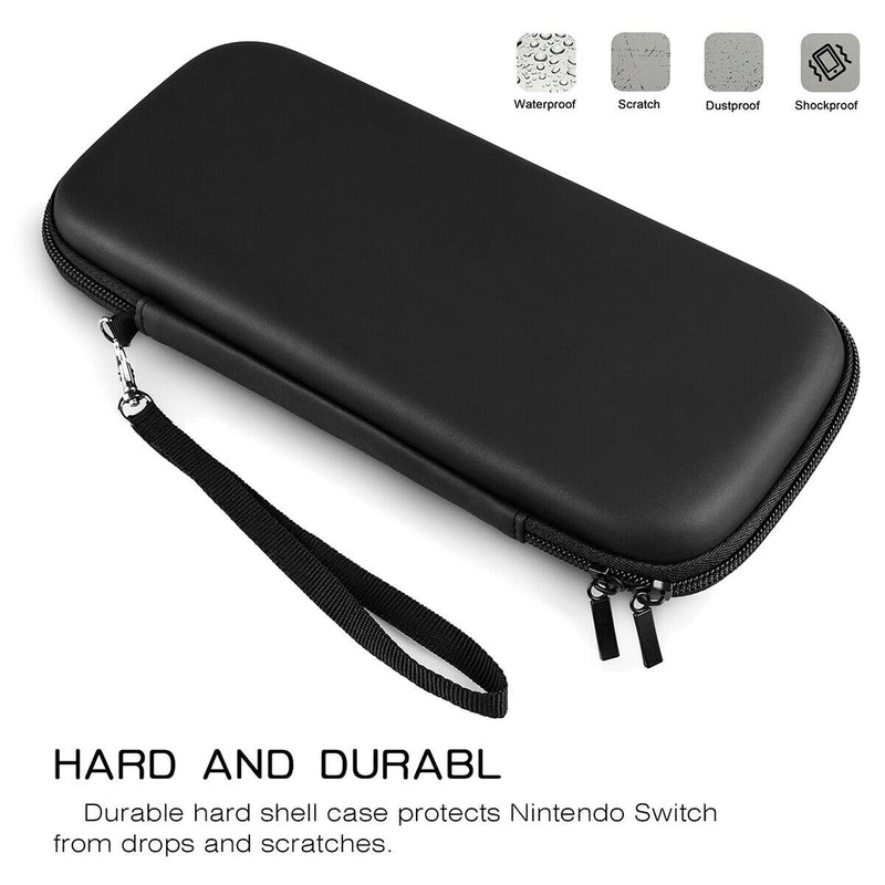 For Switch Lite 2019 Travel Carrying Case + TPU Case + HD Tempered Glass + Caps