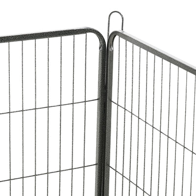 16 Panels Pet Playpen, 31.5" Heavy-Duty Dog Fence DIY Design w/ Doors, Latch