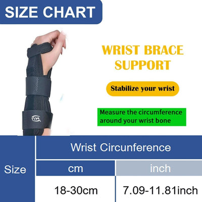 Wrist Support Brace Splint Compression Sleeve Arthritis Carpal Tunnel Hand Sport