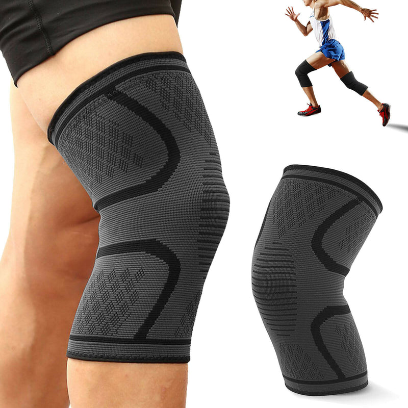 Breathable & Anti-Slip Knee Compression Sleeve Brace for Running, Arthritis, ACL