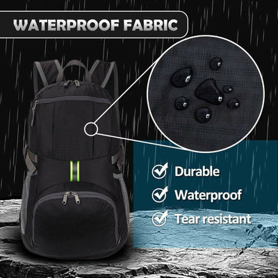 Water Resistant Lightweight Packable Backpack 35L for Travel Camping Outdoor CA