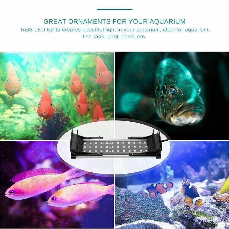 Fish Tank LED Light Waterproof 5050 SMD Lamp With Remote Control RGB