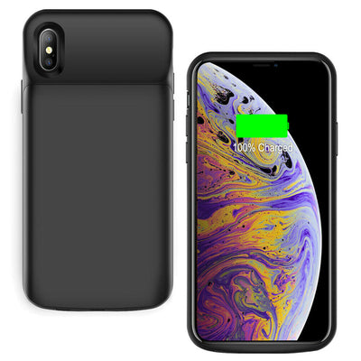 [5200mAh] Ultra-Slim Portable Battery Case for iPhone Xs / X (5.8 inch) - Black