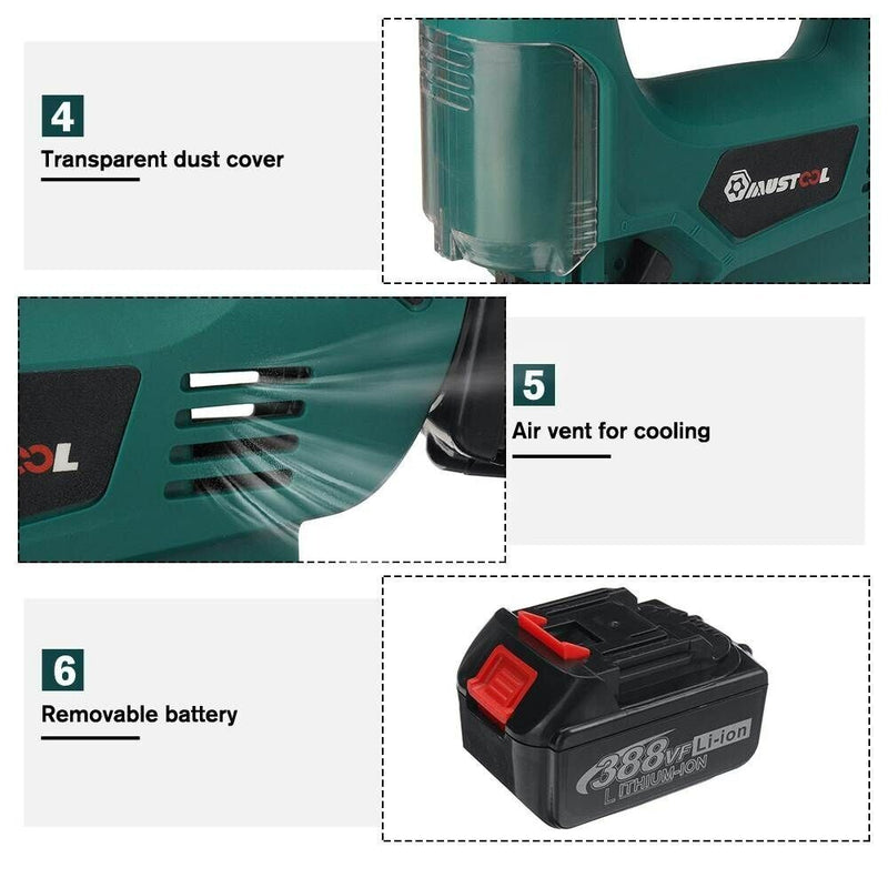 New 65mm 2900RPM Cordless Jigsaw Electric Rechargeable Woodworking Power Tool