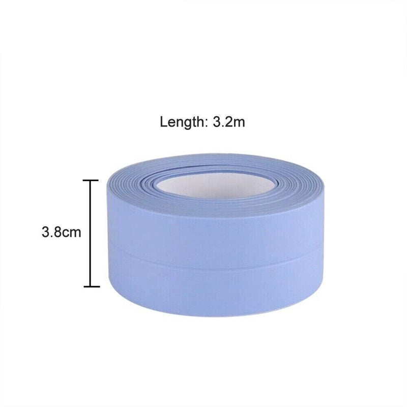 2Pcs Self Adhesive Caulk Sealing Strip Tape For Kitchen Sink Toilet Bathroom