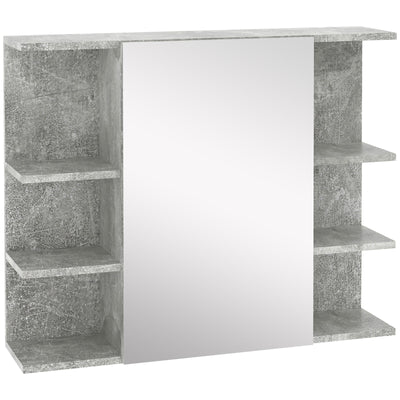 32" x 8" Medicine Cabinet Bathroom Wall Cabinet w/ Mirror Door Storage Shelf