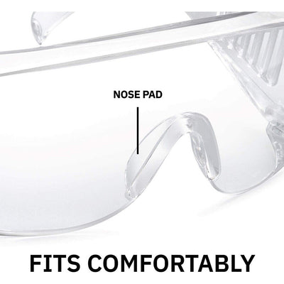 Safety Glasses Over Glasses Goggles Protective Eyewear for Work Lab Men Women CA