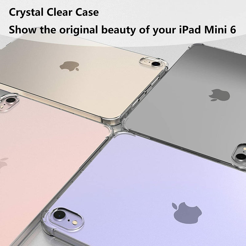 Crystal Clear TPU Back Cover w/3x HD Screen Protector for iPad Mini 6th Gen 8.3"