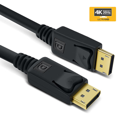 DisplayPort to DisplayPort Cable, DP to DP, 4K Resolution, High Spped, 6FT Black