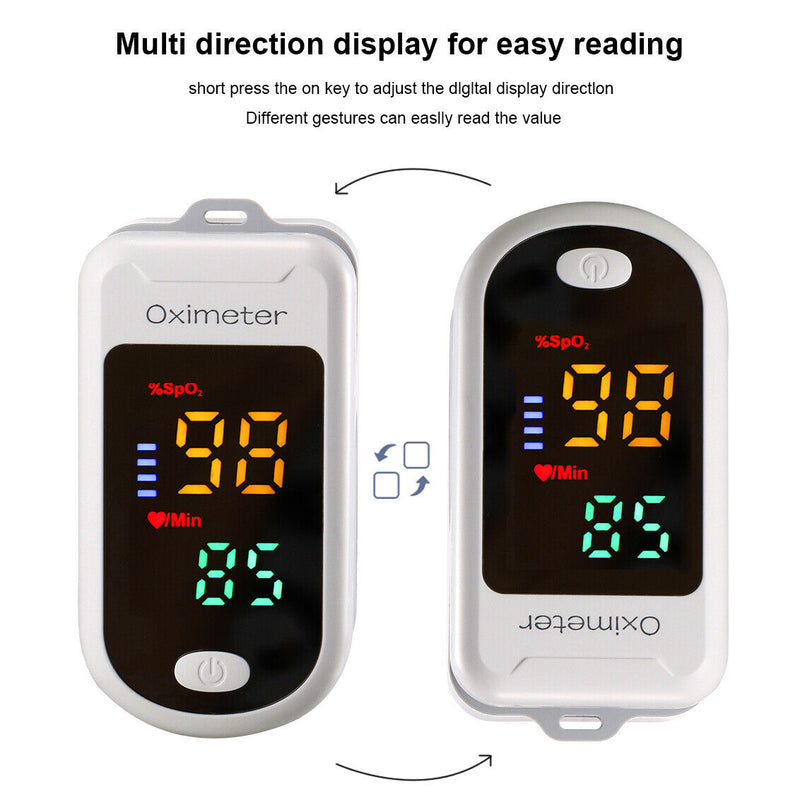 LED Display Digital Finger Pulse Oximeter Blood Oxygen Saturation SpO2 Monitor