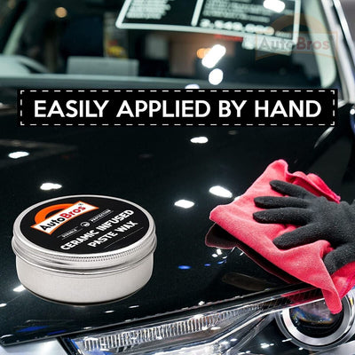 CERAMIC CAR COATING Paste Wax Infused With Ceramic High Gloss, Water Beading Wax
