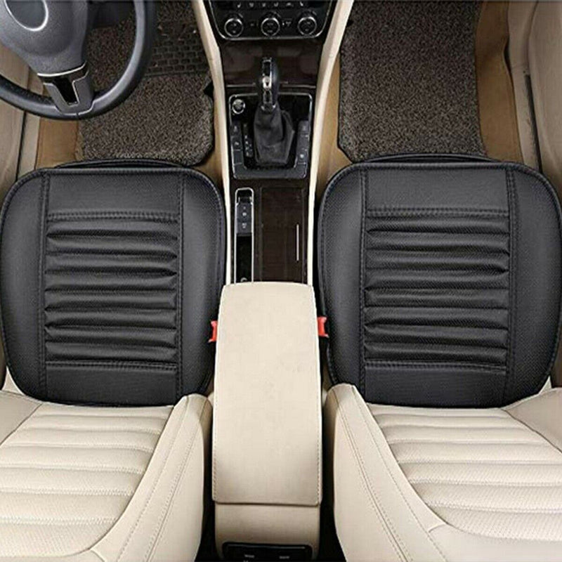 Black Universal Car Seat Cushions with Storage Pockets for Car Truck Van and SUV