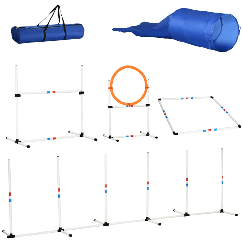 Outdoor Dog Pet Agility Training Equipment Backyard Starter Course Set 842525134996