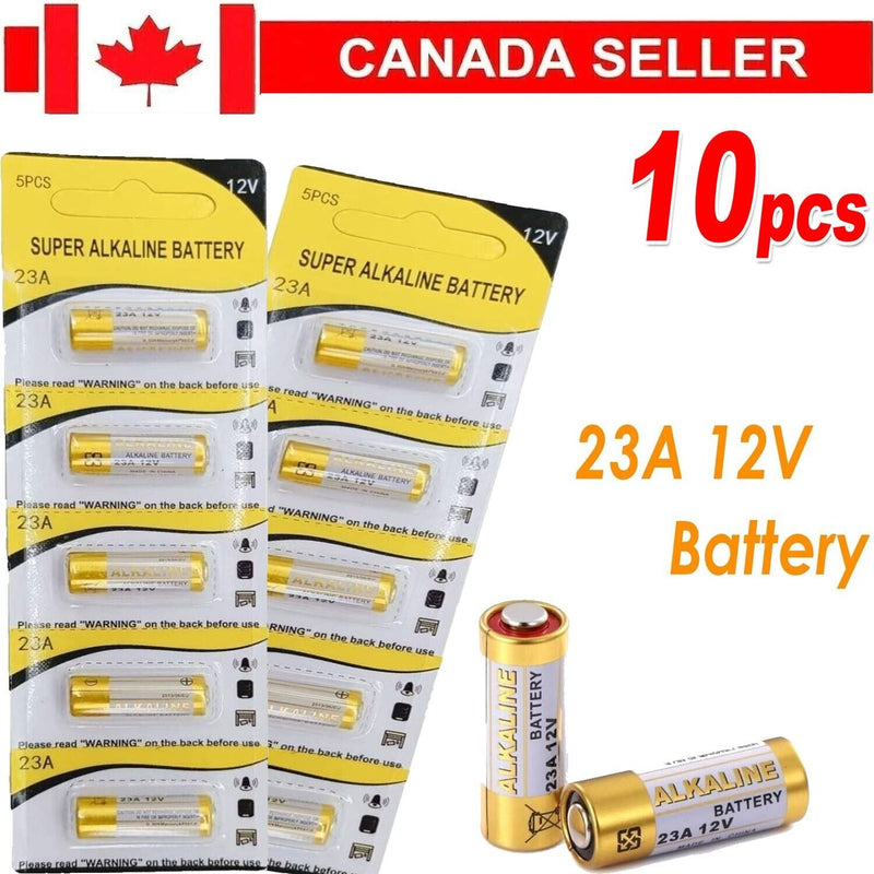 Super A23 Battery E23A A23 L1028 3V Alkaline Cell Button Batteries 10 Pcs