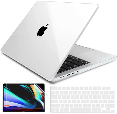 FOR MacBook Pro 14" A2442 M1 Pro/Max Slim Plastic Hard Shell Case, Crystal Clear