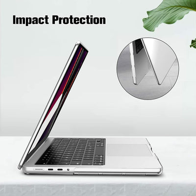 For MacBook Pro 14" A2442 M1 2021 Clear Case + Keyboard Cover + Screen Protector