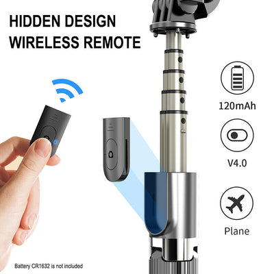 Home Travel Use Wireless Selfie Stick Tripod 360 ° for Apple & Android Devices