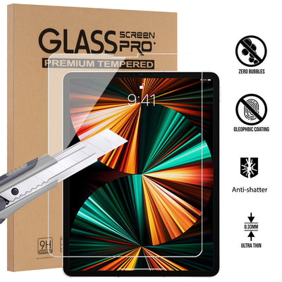 For iPad 7.9 9.7 10.2 10.5 11 12.9 Top Quality PET Film Screen Protector, 3-Pack