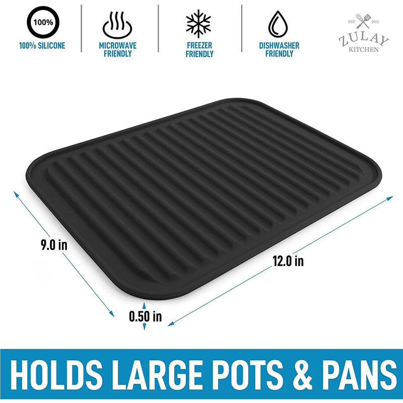 Rectangle Heat Resistant Mat Kitchen Silicone Non-slip Trivet Pot Pan Holder CA