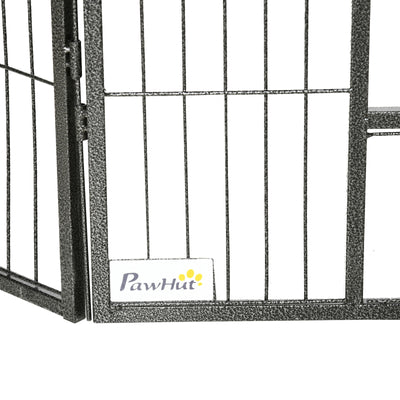 16 Panels Pet Playpen, 31.5" Heavy-Duty Dog Fence DIY Design w/ Doors, Latch