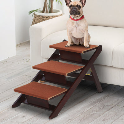 2-in-1 Portable Folding Safety Pet Stairs / Ramp for Dogs and Cats 842525141710