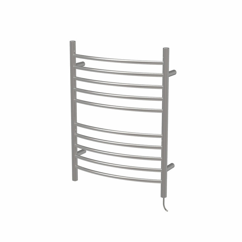 Amba Radiant Curved 10 Bar Electric Bathroom Towel Warmer, Stainless Steel