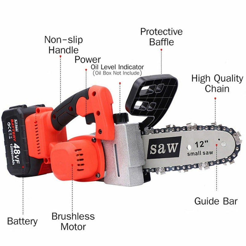 Electric Cordless Chain saw Power Tool Chains accumulator saws For Wood-Cutter