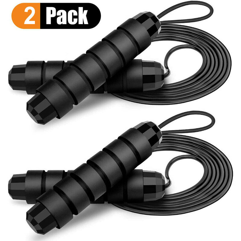 Skipping Rope w/ Tangle-free PVC Steel Cable for Fitness, Conditioning, Fat Loss