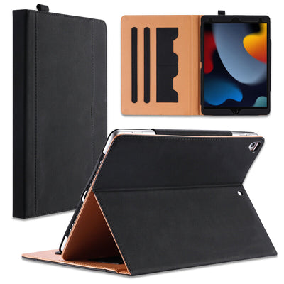 Leather Slim Folio Case Cover + Screen Protector for NEW 2021 iPad 9th Gen 10.2"