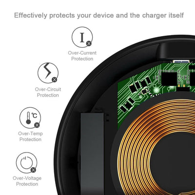 10W Max Fast Safety Qi-Certified Wireless Charger for Samsung Apple Sony HTC LG