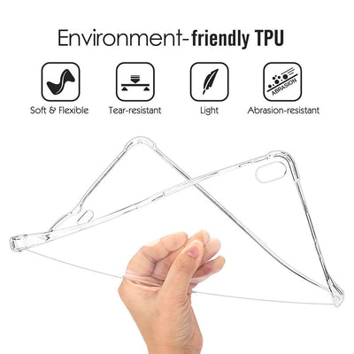 Crystal Clear TPU Back Cover w/3x HD Screen Protector for iPad Mini 6th Gen 8.3"