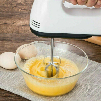 7 Speed Electric Hand Held Mixer Electronic Handheld Whisk Food Blender Egg Cake