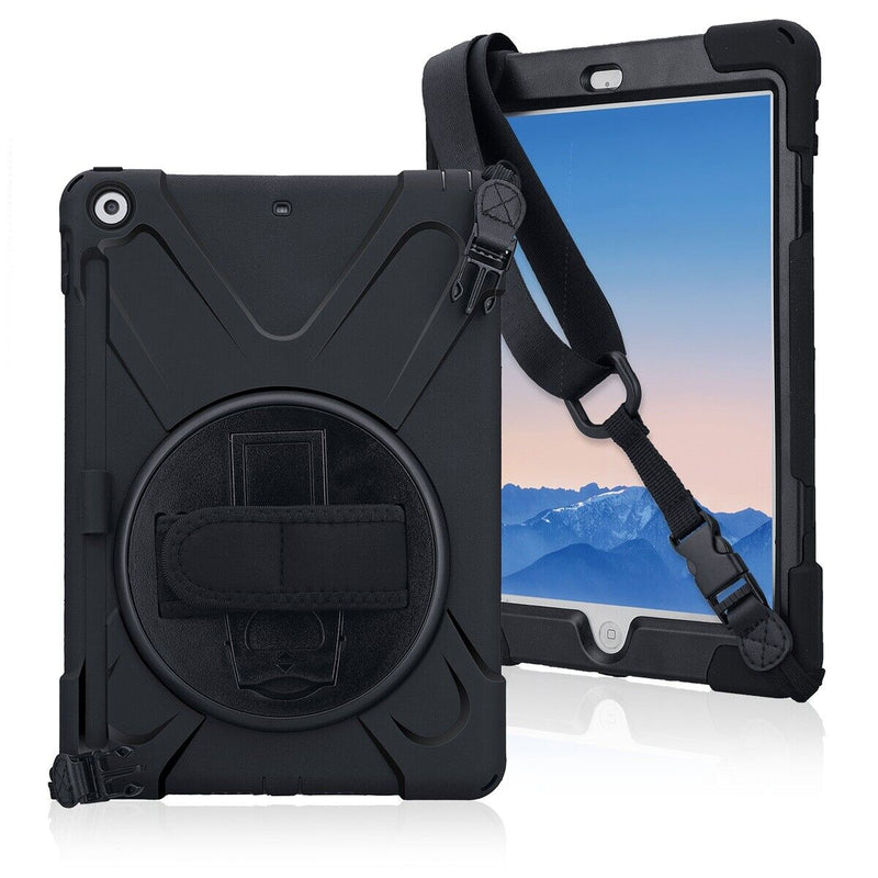 For Apple iPad 5, 6, 7, 8th Heavy Duty Shockproof Durable Rugged Protective Case