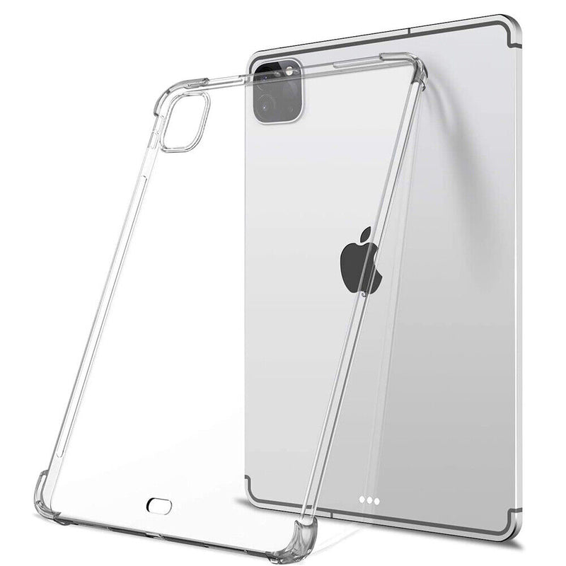 For iPad Pro 11"/12.9" 2021-2018 Ultra Clear Soft Case Cover + Screen Protector