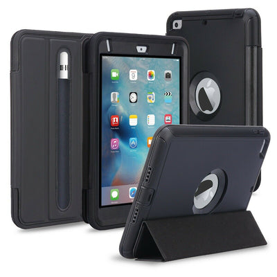 Apple iPad 9.7" 2nd 3rd 4th 5th 6th Shockproof Triple Layers Smart Stand Case