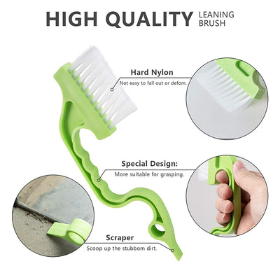 Window Trench Doors Track Groove Cleaning Brush Tools Dust Cleaner Kitchen Brush