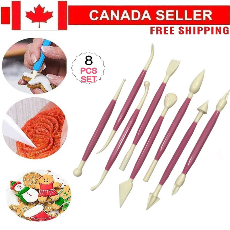 8pcs NEW Clay Sculpting Set Wax Carving Pottery Tools Shapers Polymer Modeling